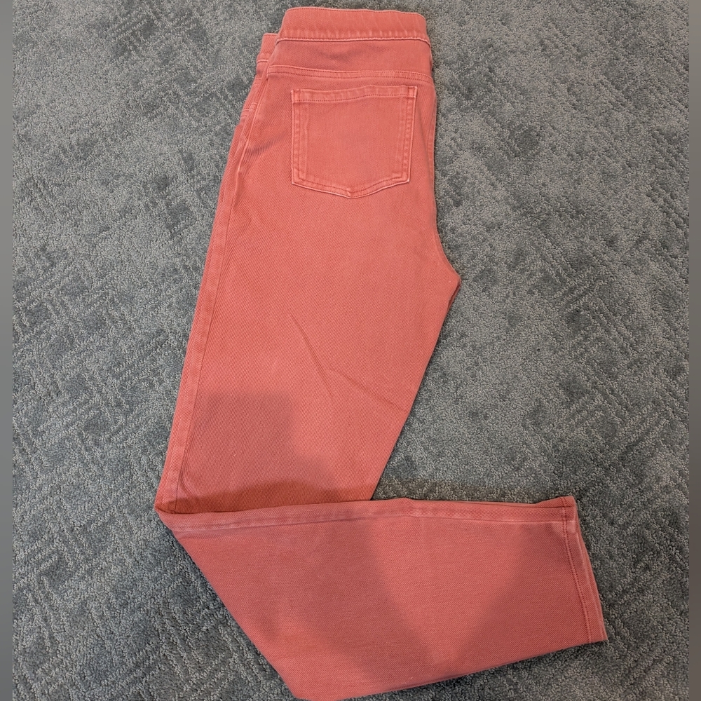 SPANX Pink Skinny Jeans Vibrant Stretch Denim